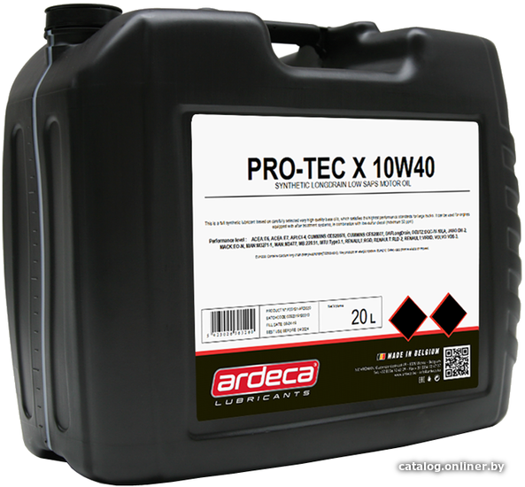 

Моторное масло Ardeca Pro-Tec X 10W-40 20л