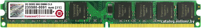 

Оперативная память Transcend JetRam DDR2 PC2-6400 2GB (JM800QLU-2G)
