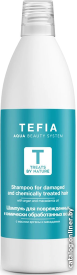 

Tefia Шампунь Treats by Nature для поврежденных волос 1 л