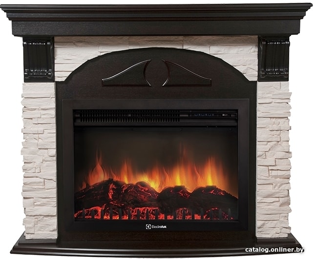 

Портал Firelight Torre 25S (камень белый/шпон венге)