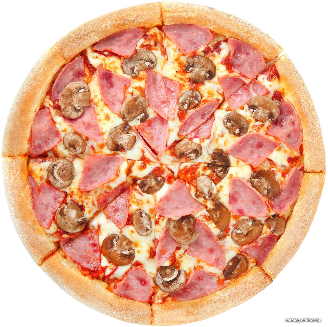 

Пицца Domino's Ветчина и грибы (хот-дог борт, средняя)