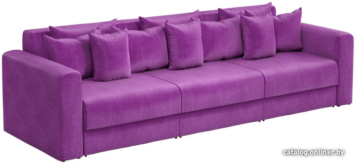

Диван Mebelico Мэдисон Long 59219 (рогожка, фиолетовый)