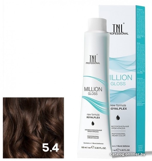 

Крем-краска для волос TNL Professional Million Gloss 5.4 100 мл