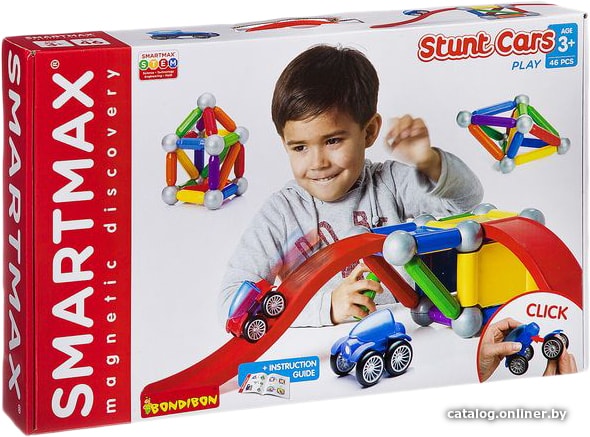 

Конструктор Bondibon Smartmax Stund Cars ВВ0871