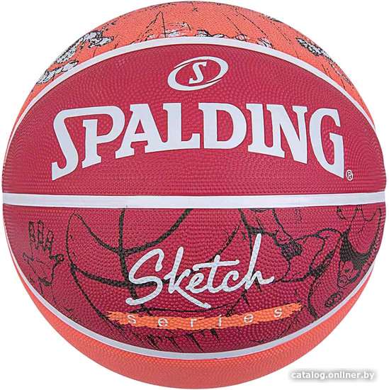 

Баскетбольный мяч Spalding Sketch 84 381Z (7 размер, красный)