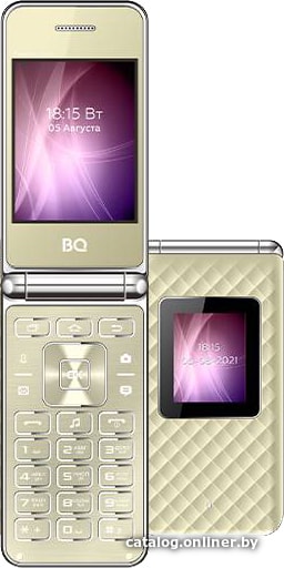 

Кнопочный телефон BQ-Mobile BQ-2841 Fantasy Duo (золотистый)
