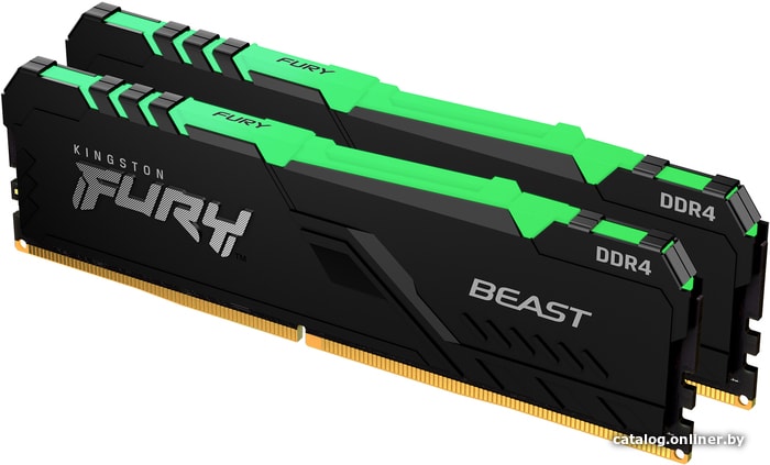 

Оперативная память Kingston FURY Beast RGB 2x8GB DDR4 PC4-28800 KF436C17BBAK2/16