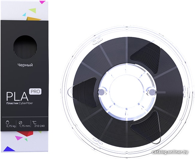 

Пластик CyberFiber PLA Pro 1.75 мм 750 г (черный)