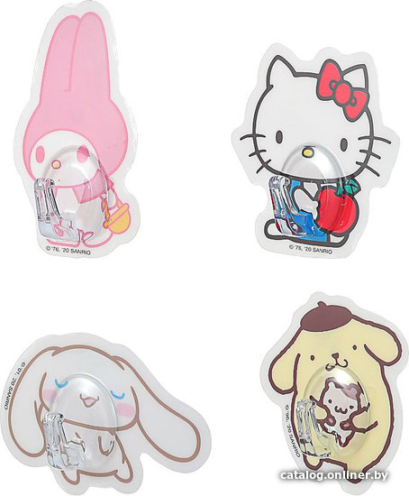 

Крючок для ванны Miniso Sanrio Characters Traceless 9447 (4 шт)