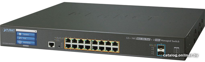 

Управляемый коммутатор 3-го уровня PLANET GS-5220-16UP2XVR
