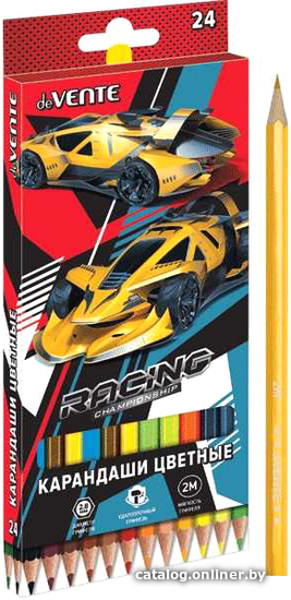 

Набор цветных карандашей deVente Racing 2М 5024005 (24 цвета)