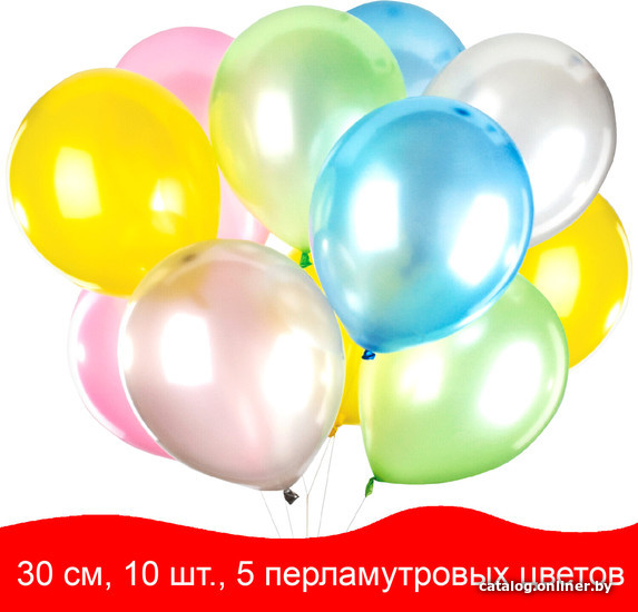 

Набор воздушных шаров Золотая сказка 105014 (10 шт, 5 цв)