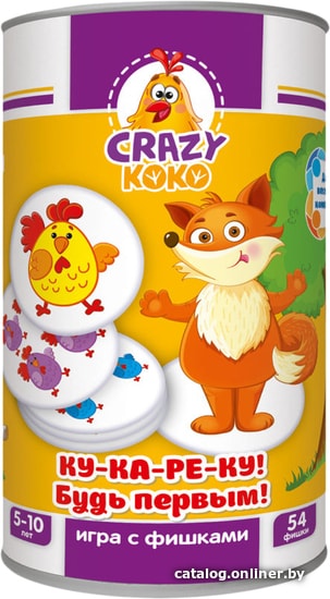 

Настольная игра Crazy Koko Ку-ка-ре-ку! Будь первым!