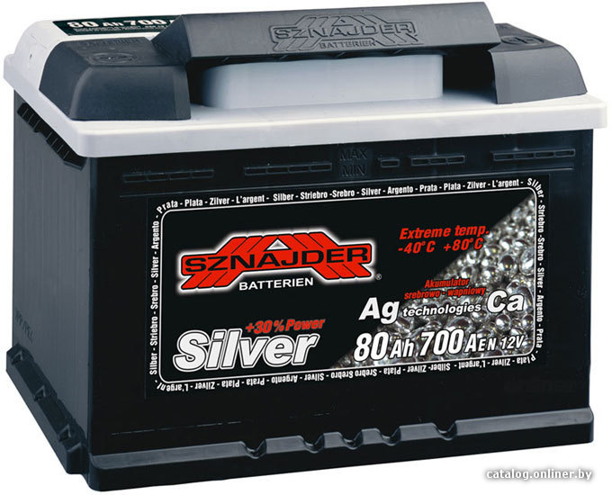 

Автомобильный аккумулятор Sznajder Silver 580 25 (80 А/ч)