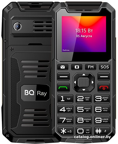 

Кнопочный телефон BQ-Mobile BQ-2004 Ray (черный)