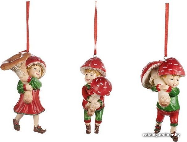 

Елочная игрушка Goodwill Xmas 2021 Дети с грибами D 46135