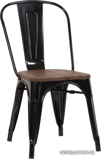 

Стул Stool Group Tolix УТ000000942 (черный глянцевый/темное дерево)
