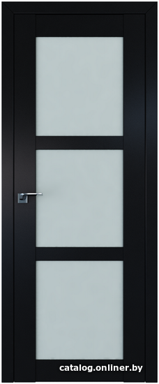 

Межкомнатная дверь ProfilDoors 2.13U 90x200 (черный матовый, стекло матовое)