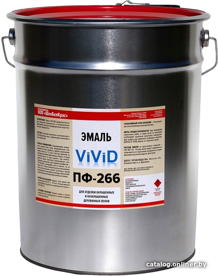 

Эмаль ViViD ПФ-266 25 кг (красно-коричневый)