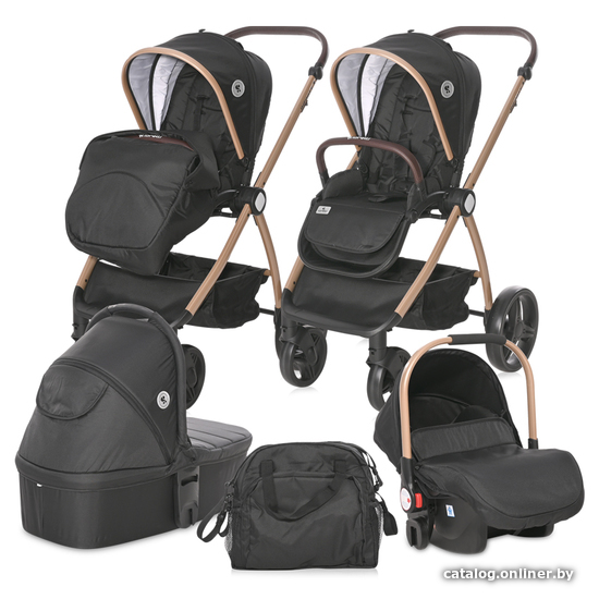 

Универсальная коляска Lorelli Infinity Set (3 в 1, black diamonds)