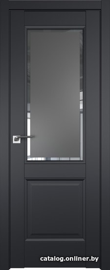 

Межкомнатная дверь ProfilDoors 2.42U 40x200 (черный матовый, стекло square графит)