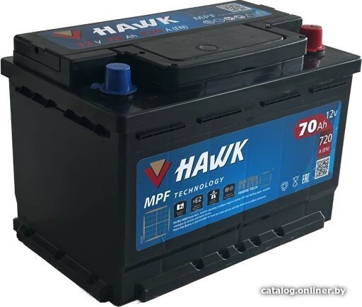 

Автомобильный аккумулятор Hawk 70 R+ HSMF-57220