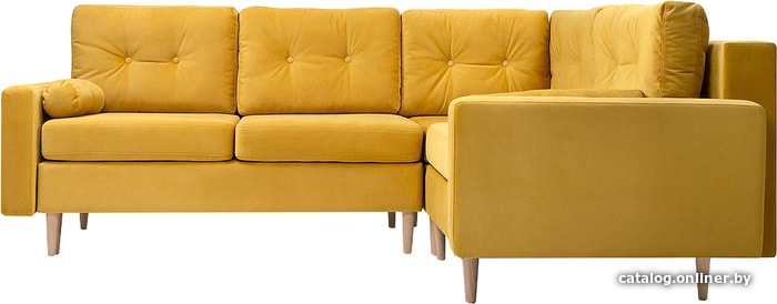 

Модульный диван Divan Динс-1 Velvet Yellow (велюр, желтый)