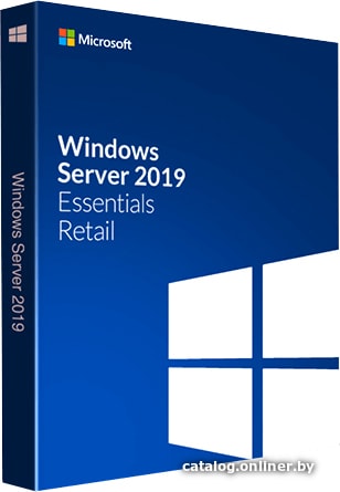 

Операционная система Microsoft Windows Server 2019 Essentials BOX (1 ПК, бессрочная лицензия)