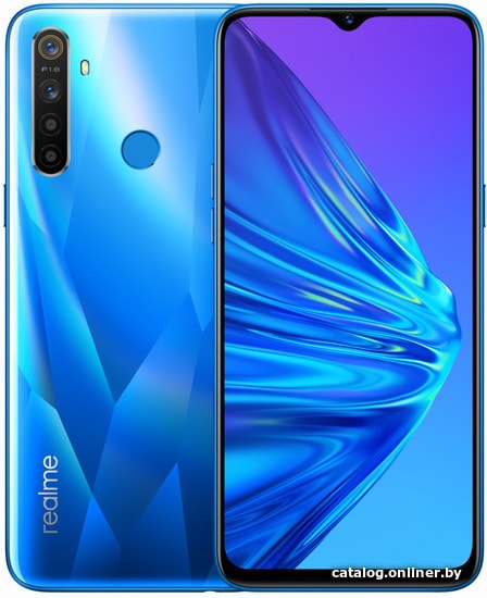 

Смартфон Realme 5 RMX1911 4GB/128GB международная версия (синий кристалл)