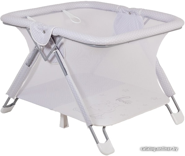

Игровой манеж Polini Kids Comfort Бегемотик (серый)