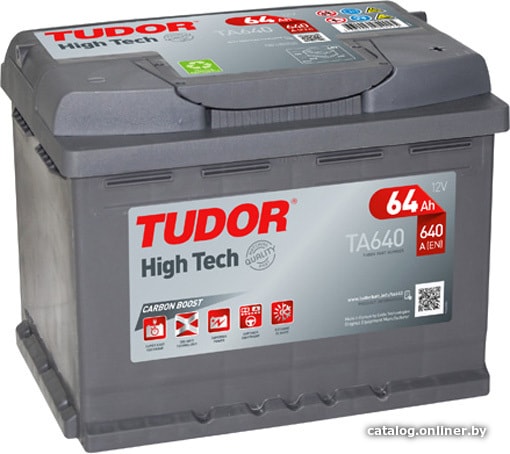 

Автомобильный аккумулятор Tudor High Tech TA640 (64 А·ч)