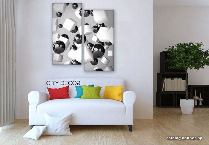 

Модульная картина Citydecor Абстракция 4.17 100x77 см