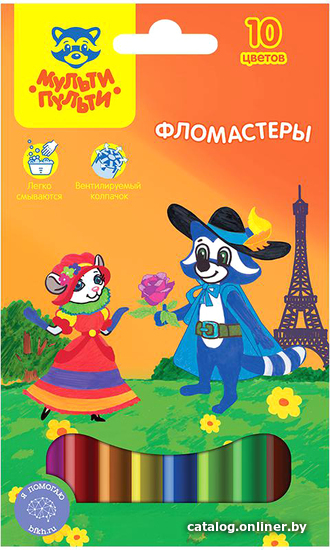 

Фломастеры Мульти-пульти Приключения Енота WP_19550 (8 шт)