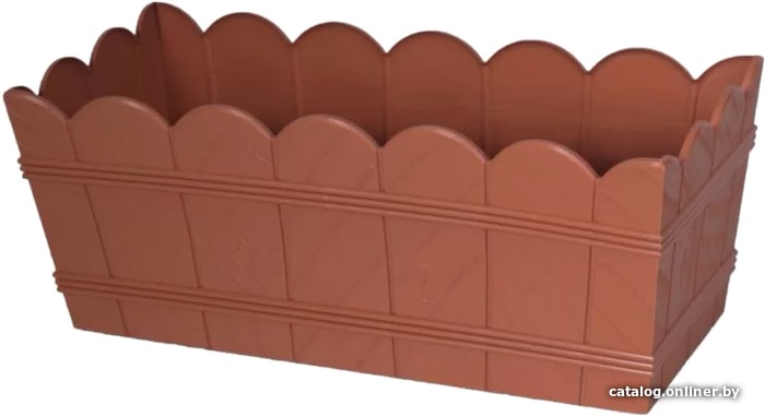 

Цветочница Form-Plastic Ящик балконный под дерево 55 (010 терракота)