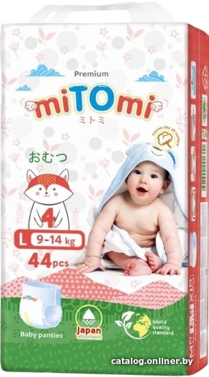 

Трусики-подгузники MiTomi Premium L (44 шт)