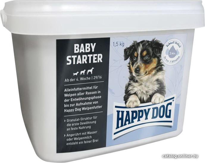

Сухой корм для собак Happy Dog Baby Starter 1.5 кг
