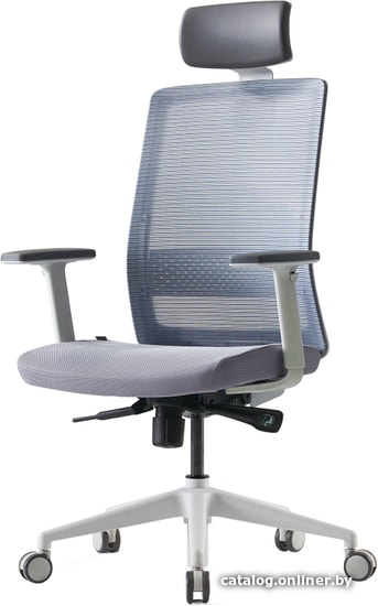 

Кресло Bestuhl S30G110L (белая крестовина, синий/серый)