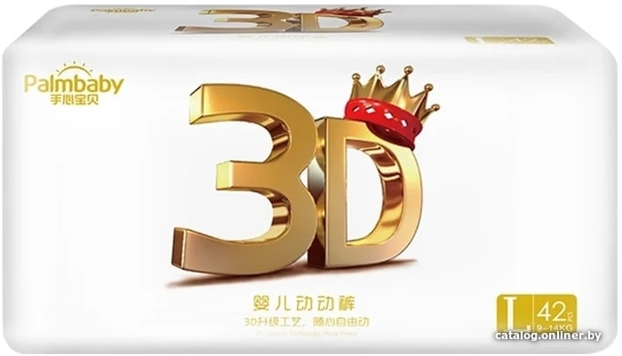 

Трусики-подгузники Palmbaby 3D L (42 шт)