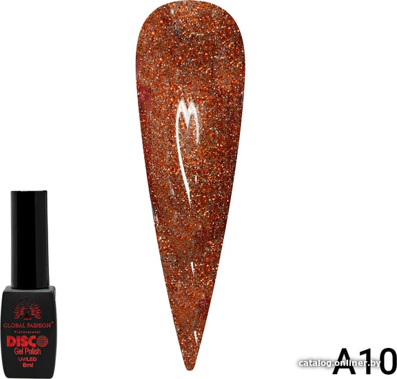 

Гель-лак Global Fashion Disco Gel Polish (тон A10) 8 мл