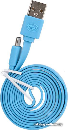 

Кабель Alca USB Type-A - microUSB 510640 (1 м, голубой)