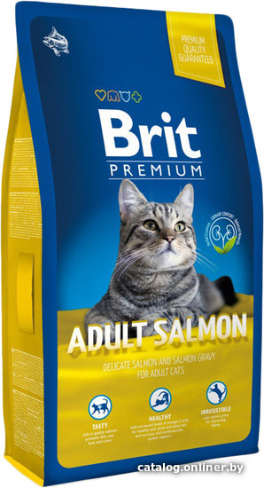 

Сухой корм для кошек Brit Premium Cat Adult Salmon 1.5 кг