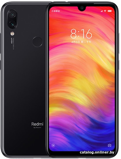 

Смартфон Xiaomi Redmi Note 7 M1901F7E 3GB/32GB китайская версия (черный)