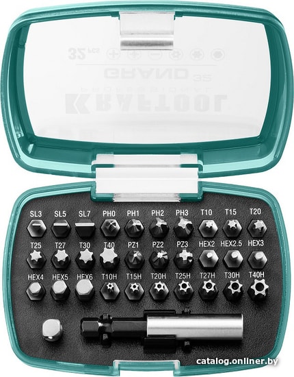 

Набор бит KRAFTOOL 26083-H32 (32 предмета)