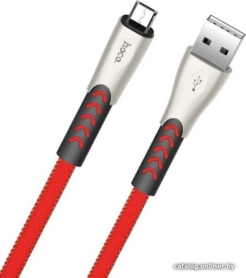

Кабель Hoco U48 USB Type-A microUSB (1.2 м, красный)