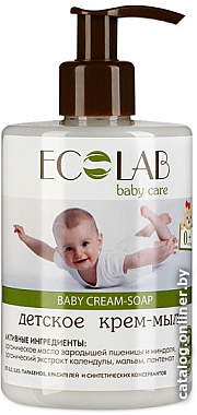 

Крем-мыло детское Ecolab Детское крем-мыло 0+ baby cream-soap 300 мл