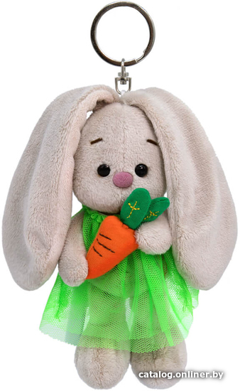 

Игрушка-брелок BUDI BASA Collection Зайка Ми в зеленом платье с морковкой ABB-084