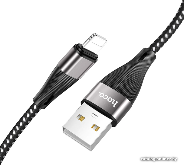 

Кабель Hoco X57 Blessing USB Type-A - Lightning (1 м, черный)