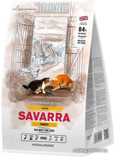 

Сухой корм для кошек Savarra Large Cat индейка/рис 300 г