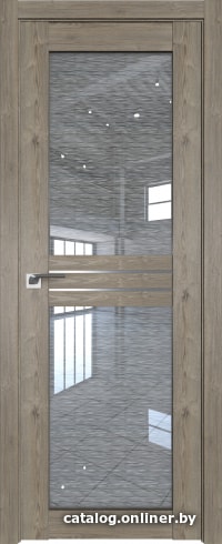 

Межкомнатная дверь ProfilDoors 2.56XN 70x200 (каштан темный, стекло дождь белый)
