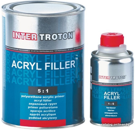 

Автомобильный грунт Troton акриловый Acryl Filler 5:1 0.5+0.1л (белый) 1525